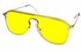 Rimless Outline Aviator Sunglasses